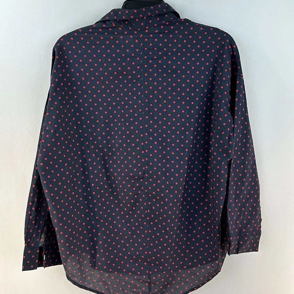 A Shirt Thing Polka Dot Long Sleeve Top - Picture 6 of 9
